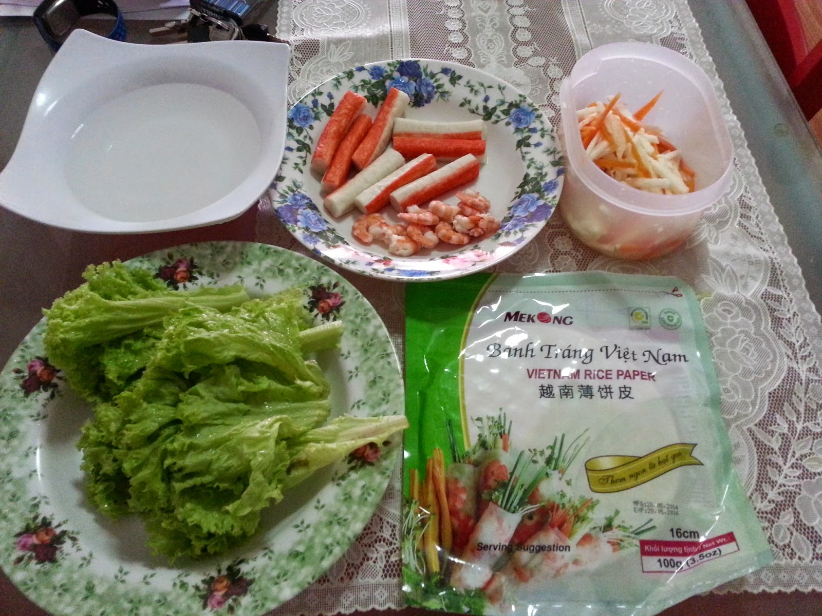 Diaries of Me: Meh Main Masak2 - Vietnamese Spring Rolls