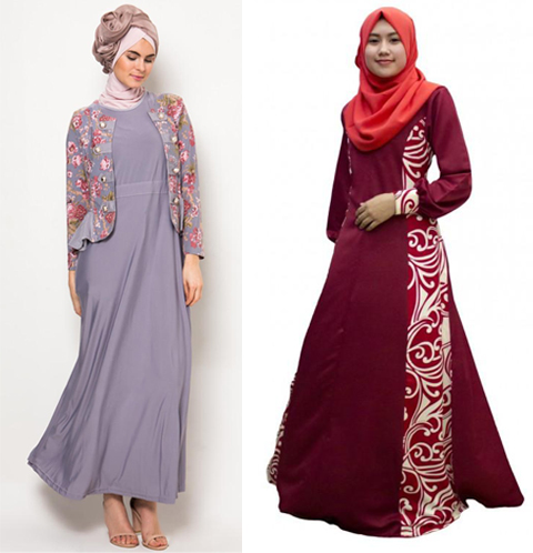 46+ Info Modis Baju Batik Jubah Kombinasi
