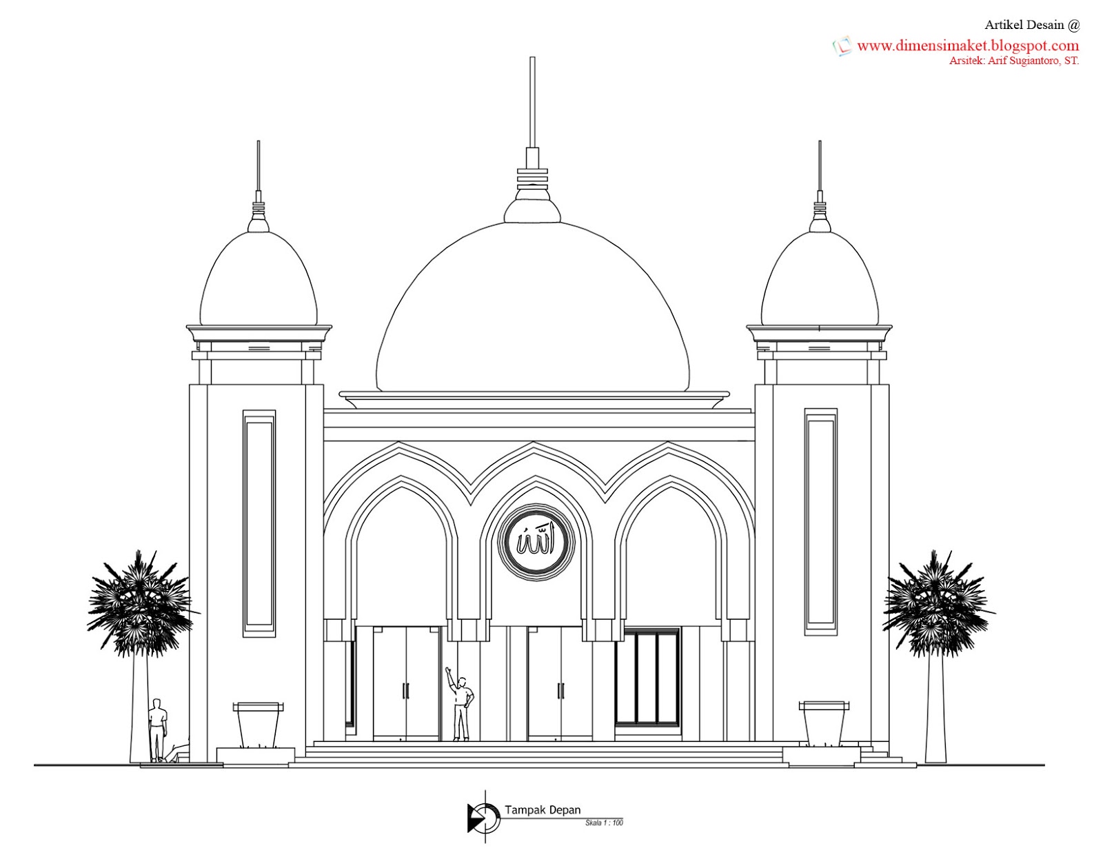 Download Gambar Sketsa Masjid 3d Sketsabaru