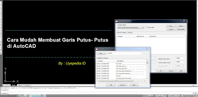 Cara Mudah Membuat Garis Putus - Putus di AutoCAD