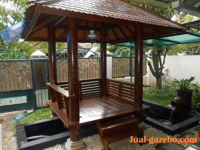 Jual Gazebo Kelapa Jati Murah Kolam Ikan Dan Gazebo Modern