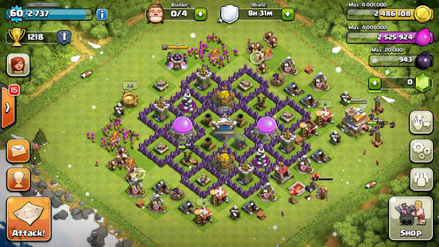 Pengertian Base Farming, Trophy dan Hybrid dalam Clash of Clans