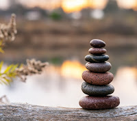 A stack of balanced stones