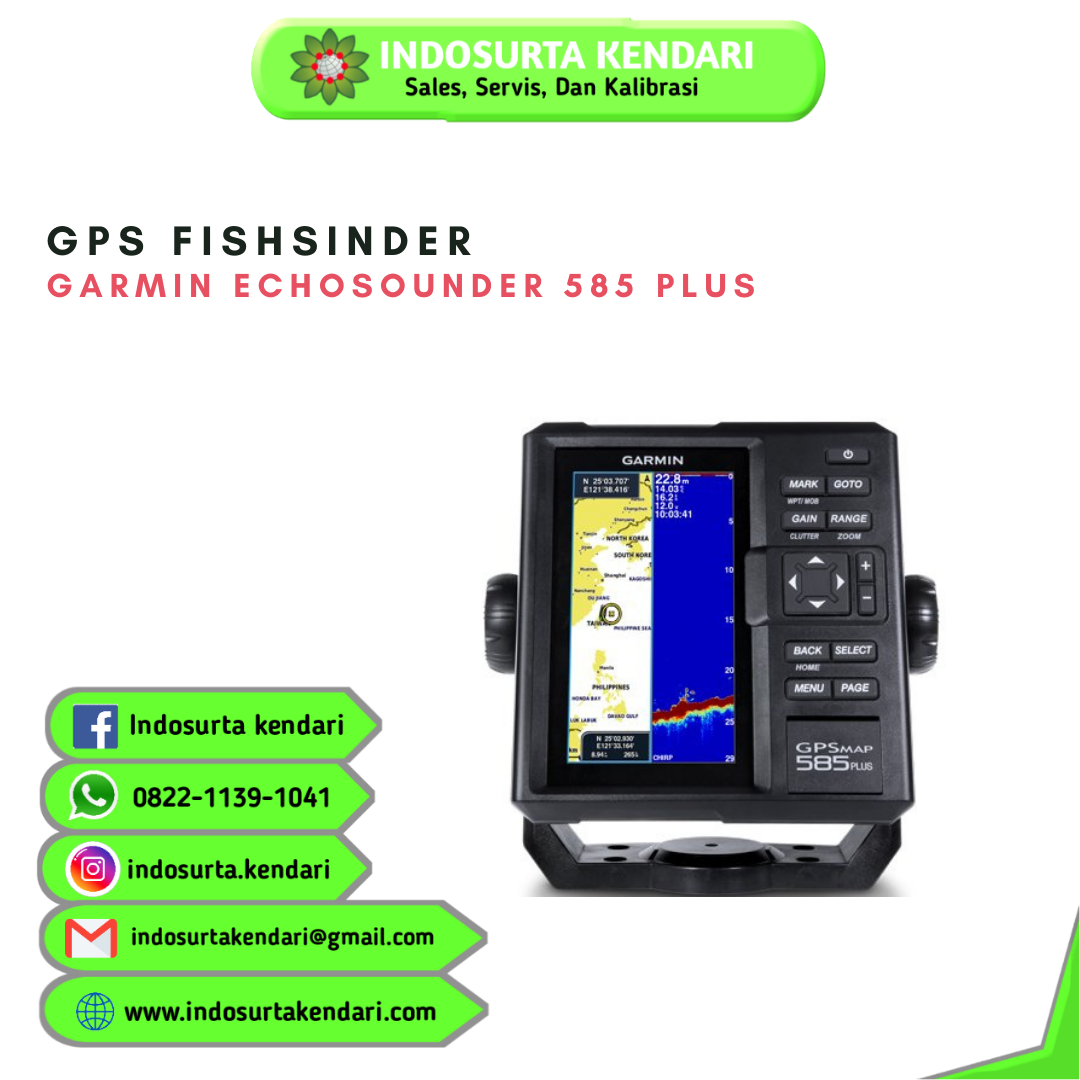 GPS Fishfinder Garmin Echosounder 585 plus