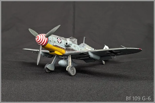 Maquette du Bf 109 G-6 d'Eduard au 1/48.