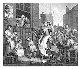 William Hogarth: The Enraged Musician, 1741