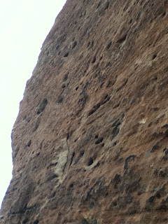 climbing bullet hole rock in Grand Junction, Colorado