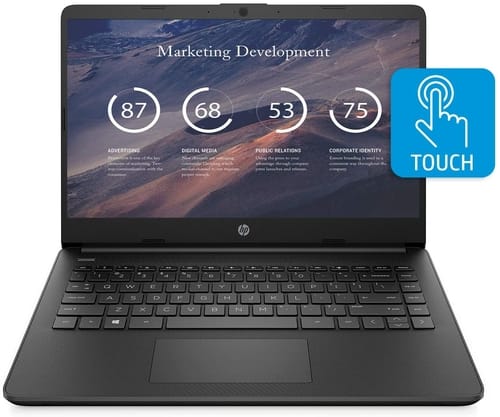 HP 14-fq0050nr HD Touchscreen Laptop