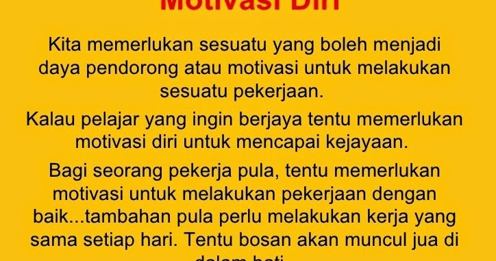 Cerita Menarik Tentang Motivasi Diri Dalam Bekerja