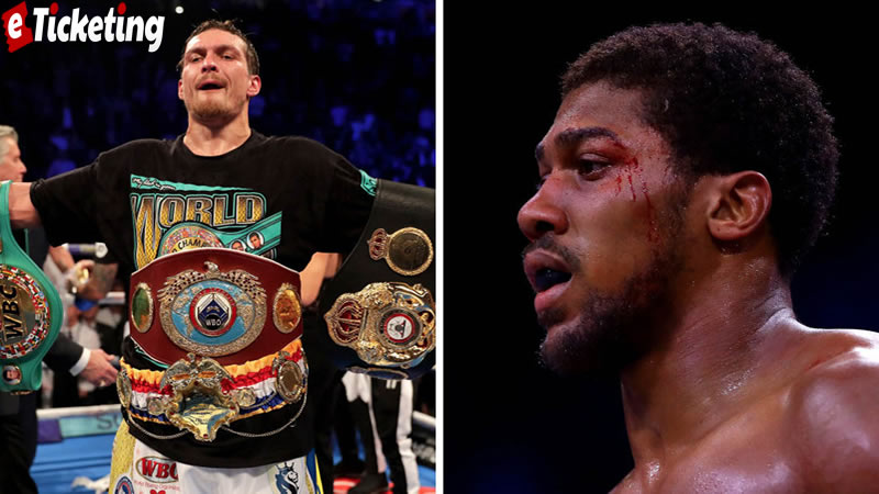 Anthony Joshua tickets On sale - Joshua will go into the battle as the wagering top pick, yet will I be amazed if Usyk astonishingly analyzes AJ in transit to a shut-out triumph