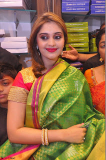 Surabhi looks stunning in Saree at Nakshatra Fashion Store Launch at Suchitra X Road 15.JPG