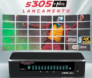 AMERICABOX S305 + NOVA ATUALIZAÇÃO V1.10  19/04/2020