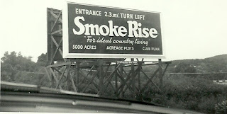 Smoke Rise Billboard, 1954, Route 23