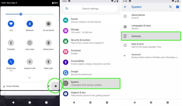 Cara aktifkan Navigasi Gesture di Android 9.0 Pie