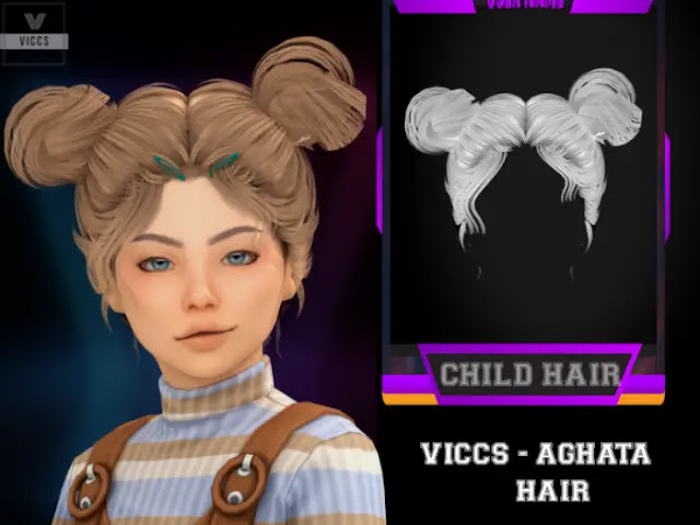 Best sims 4 kid hair cc, sims 4 alpha hair cc, sims 4 girl hair alpha