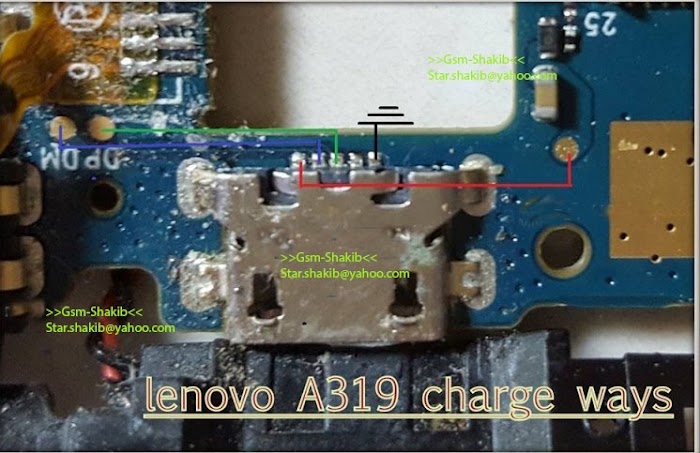 Lenovo A319 USB Charging Problem Jumper Solution