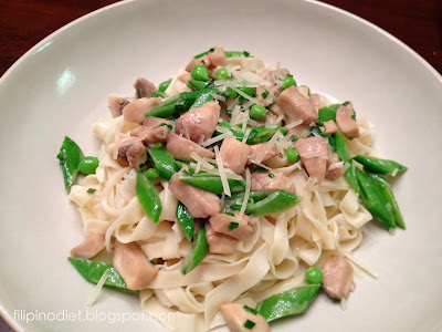 mushroom peas pasta