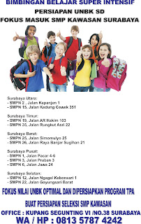 Bimbingan Belajar SD kelas 6 Persiapan USBN 2019 dan Pembekalan TPA persiapan Masuk SMP Kawasan  Surabaya