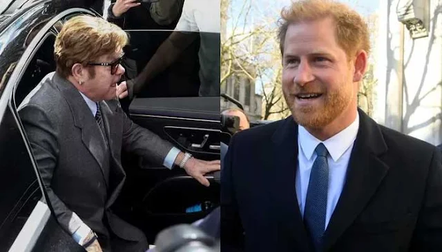 Prince Harry and Elton John in London Court for Privacy Case
