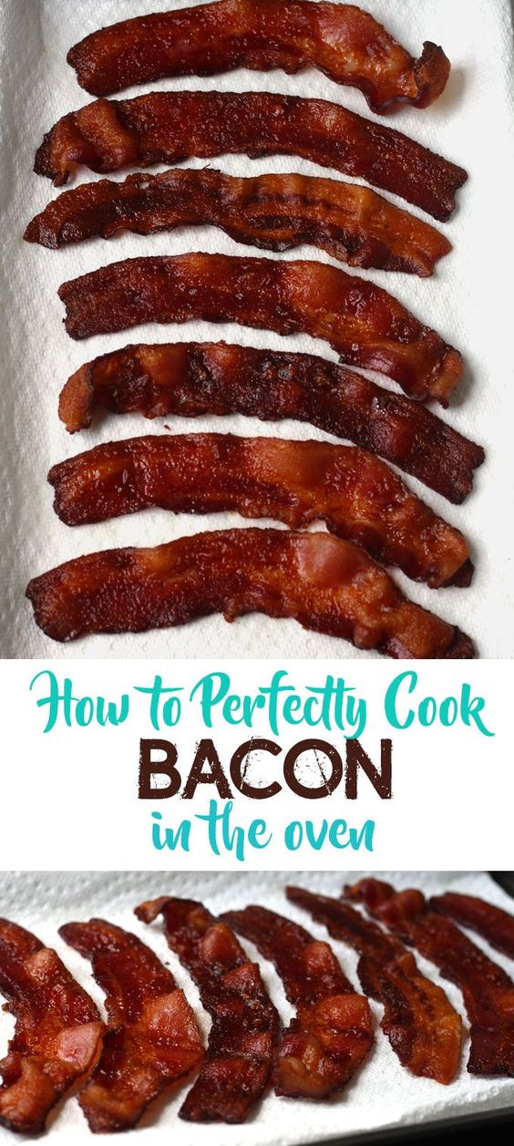 How To Perfectly Cook Bacon In the Oven - How to Perfectly Cook Bacon in the oven without the mess! This is how the restaurants do it! Perfect every time!!!! #maindish #healthyrecipes #recipe #bacon