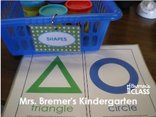 Math center activities for Kindergarten