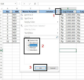 mengambil data dan memfilter data