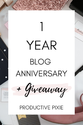 1 Year Blogiversary + Giveaway!