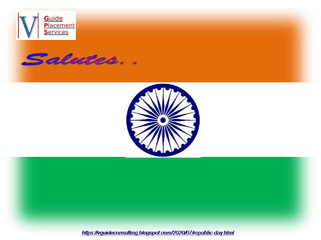 'V Guide Placement Services' Celebrating Republic Day