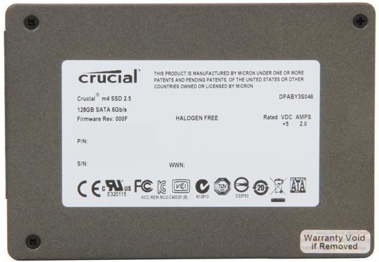 CT128M4SSD2 Crucial M4 Series 128GB MLC SATA 6Gbps Internal Solid State Drive
