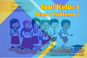 Soal Tematik Kelas 1 SD/MI Tema 1 Subtema 1 dan Kunci Jawaban