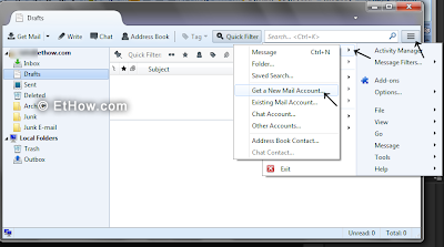 configuring thunderbird for IMAP settings of outlook