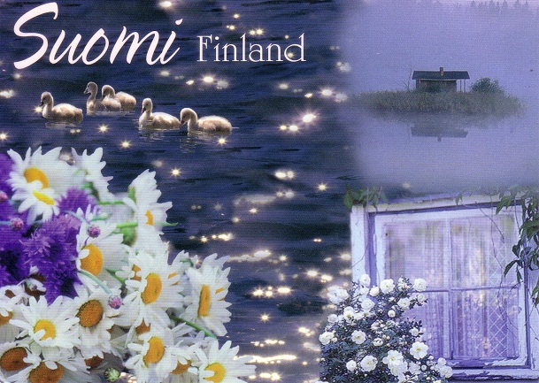 Old Postcard From Finland Limited Edition Stamps Collection