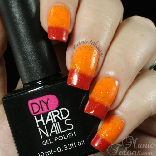 DIY Hard Nails Sun Glow Swatch