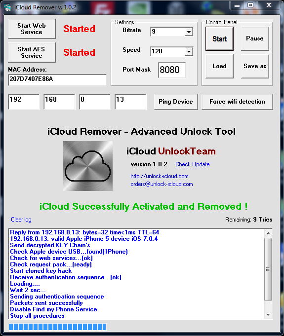 iCloud Remover 1.0.2