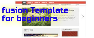  Hi guys today i exhibit y'all a best as well as unique template past times using this template nosotros tin easily  Fusion Template For Beginner Bloggers 