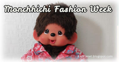 kiki Monchhichi bear wear kimono yukata clothes plush chemise Hawaii shirt