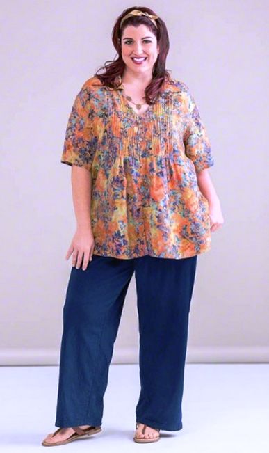  20 model baju batik wanita gemuk modis untuk kerja terbaru 