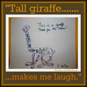 photo of: Children's Drawing in response to picture book "Tall Giraffe" 