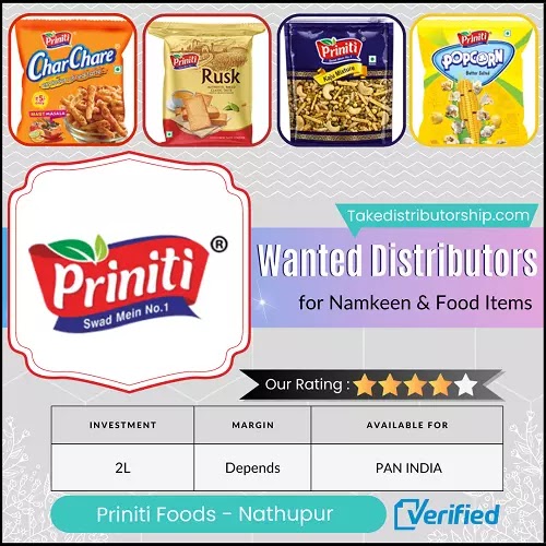 Priniti Foods Products Distributorship ( Potato Chips, Namkeen, Bhujia )