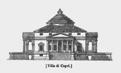 Palladio's Villa Capra or Villa Rotunda from The gallery of portraits with memoirs by AT Malkin (1836)