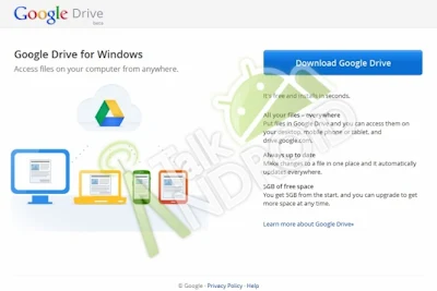Tela de login do Google drive que caiu na internet