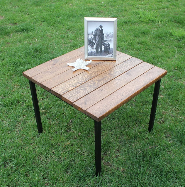 Klubbo + Fjellse Slats = Vintage Industrial Table