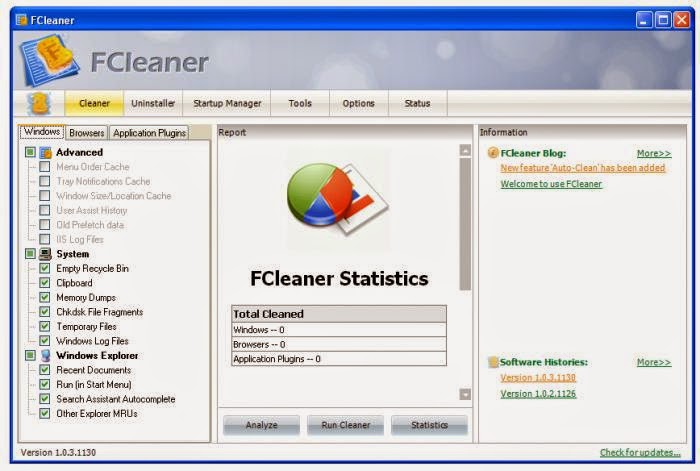 FCleaner Son Sürüm Türkçe Full İndir