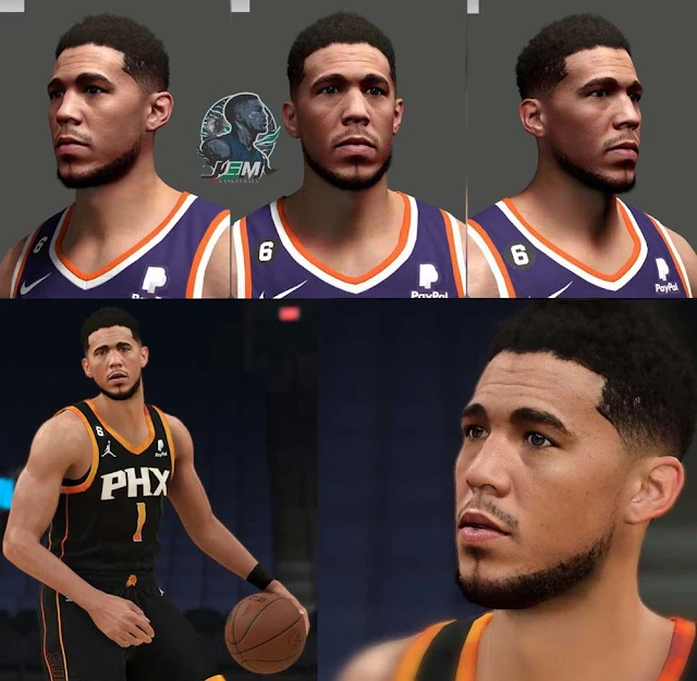 NBA 2K23 Devin Booker Cyberface