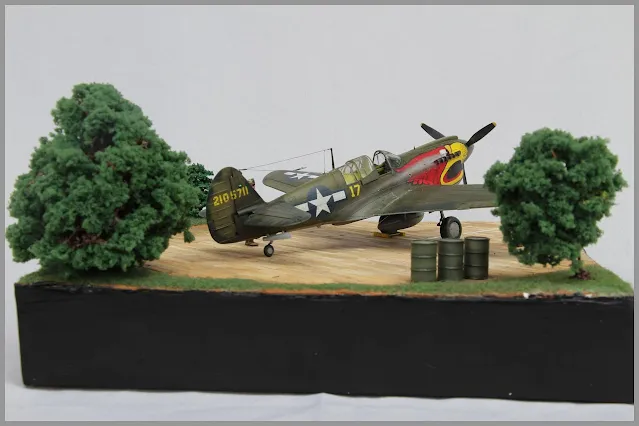 Diorama P-40N Warhawk