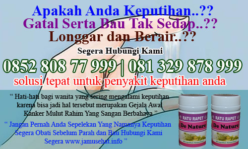 obat keputihan banyak dan bau