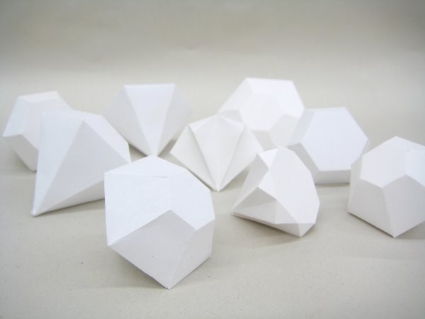 daily paper fix: paper crystals