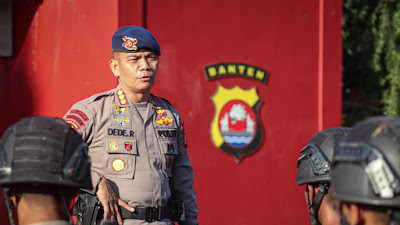 Dansat Brimob Beri Motivasi Kepada Bintara Remaja Satbrimob Polda Banten