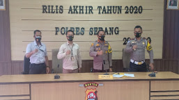 Sepanjang Tahun 2020, Polres Serang Berhasil Ungkap Sejumlah Kasus, Ini Hasilnya