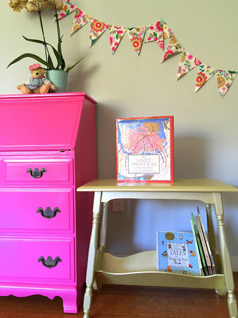 pink dresser